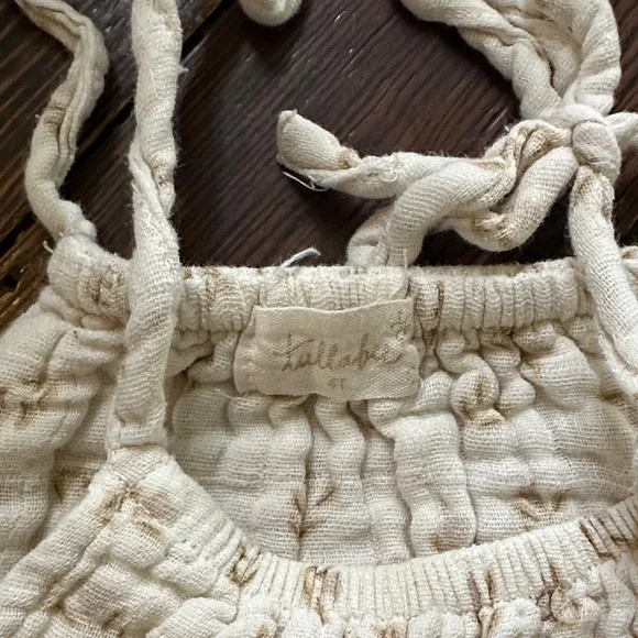 Charming Cream Kids Dress - Picture 4 of 5